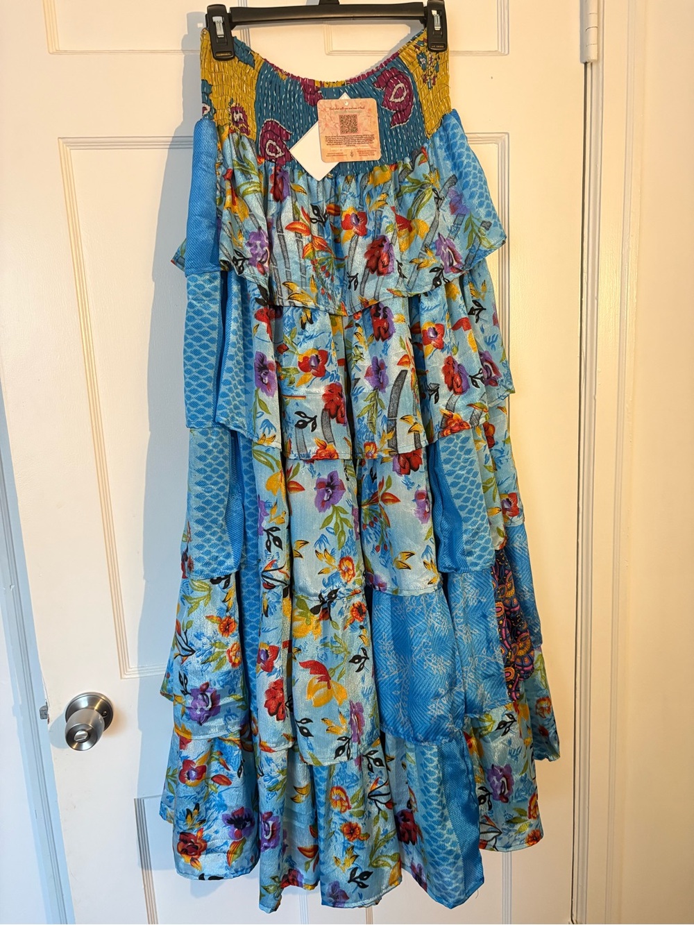 NWT Kantha Bae Rasgulla Sari Venus Ruffle Maxi